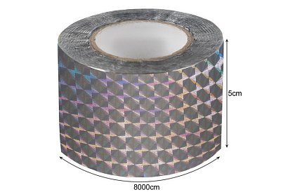 Bandă holografică pentru sperierea păsărilor - 80 metri