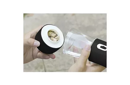 Sticlă de apă pentru câini cu bol pentru recompense