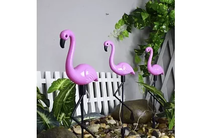 Lampa de grădină solară - Flamingo