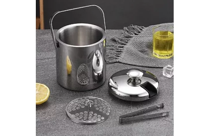 Recipient de gheață de 1,3 litri – găleată cu capac și clești