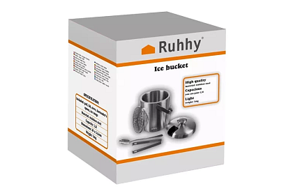 Recipient de gheață de 1,3 litri – găleată cu capac și clești