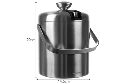 Recipient de gheață de 1,3 litri – găleată cu capac și clești