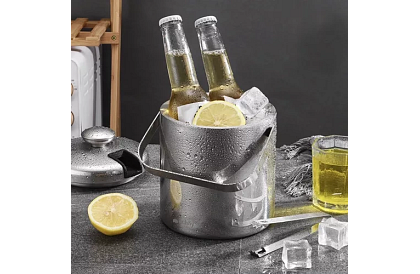 Recipient de gheață de 1,3 litri – găleată cu capac și clești