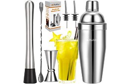 Set de barman din oțel inoxidabil – 6 buc.