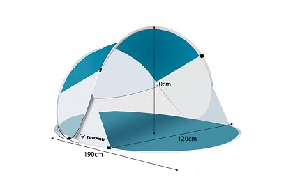 Stan de plajă auto-deschis - 190 × 120 × 90 cm