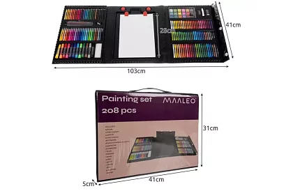 Set de artă pentru pictură - 208 piese în cutie