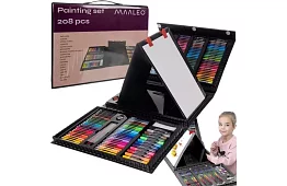 Set de artă pentru pictură - 208 piese în cutie