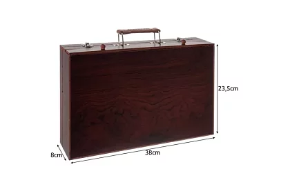 Set de pictură în cutie de lemn – 130 de articole