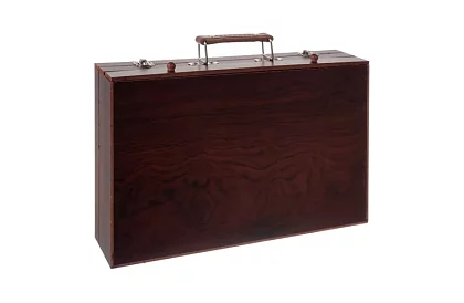 Set de pictură în cutie de lemn – 130 de articole