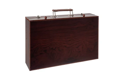 Set de pictură în cutie de lemn – 130 de articole