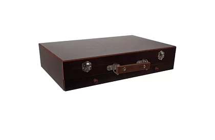 Set de pictură în cutie de lemn – 130 de articole