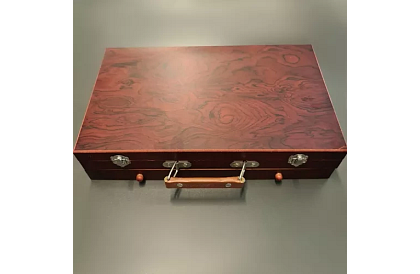 Set de pictură în cutie de lemn – 130 de articole