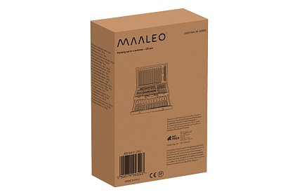 Set de pictură în cutie de lemn – 130 de articole