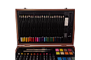 Set de pictură în cutie de lemn – 130 de articole