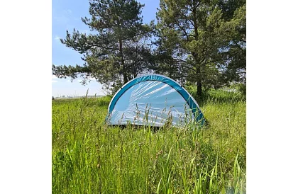 Cort de plajă auto-deschis pentru 3 persoane – 200 × 120 × 110 cm