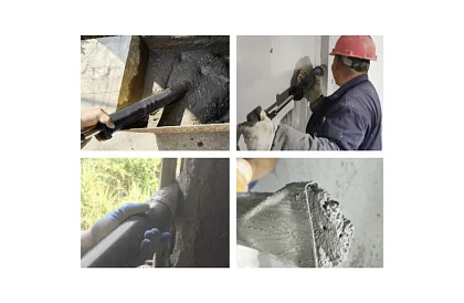 Pompa manuală pentru materiale de construcție + 4 duze