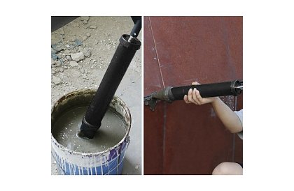 Pompa manuală pentru materiale de construcție + 4 duze