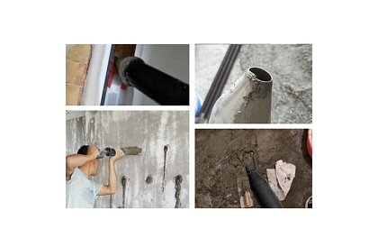 Pompa manuală pentru materiale de construcție + 4 duze