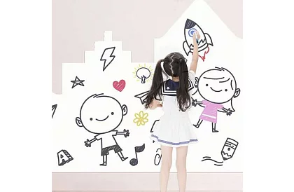 Marker de șters - 12 buc - 6 culori