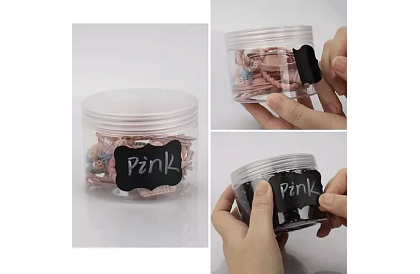 Etichete autocolante 5 x 3,5 cm - negre - 24 buc