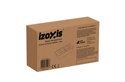 Priza de perete retractabilă 3× 220 V – neagră