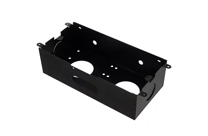 Priza de perete retractabilă 3× 220 V – neagră