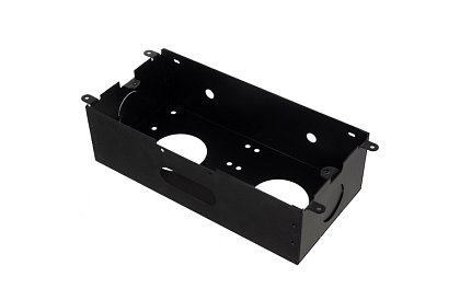 Priza de perete retractabilă 3× 220 V – neagră