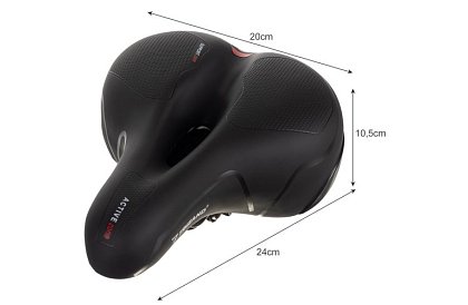 Scaun de bicicletă ACTIVE cu ventilație și husă impermeabilă