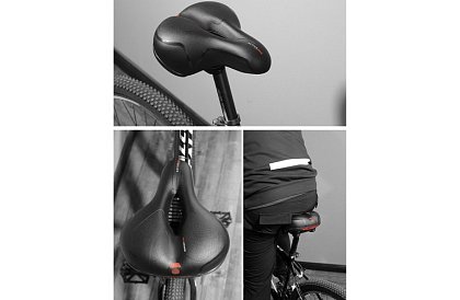 Scaun de bicicletă ACTIVE cu ventilație și husă impermeabilă