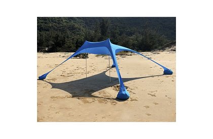 Cort de plajă cu protecție UV 50+ - umbrelă - 4,5 × 4,5 × 1,6 m