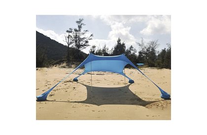 Cort de plajă cu protecție UV 50+ - umbrelă - 4,5 × 4,5 × 1,6 m