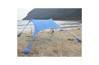 Cort de plajă cu protecție UV 50+ - umbrelă - 4,5 × 4,5 × 1,6 m