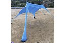 Cort de plajă cu protecție UV 50+ - umbrelă - 4,5 × 4,5 × 1,6 m