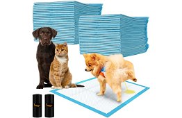 Saltele higienice absorbante 50 buc – 60x60 cm + pungi pentru excremente