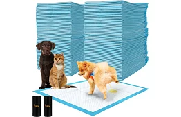 Saltele higienice absorbante 100 buc – 60x90 cm + pungi pentru excremente