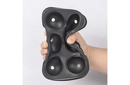 2 forme de silicon pentru gheață - bile și cuburi XXL