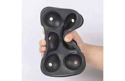 2 forme de silicon pentru gheață - bile și cuburi XXL