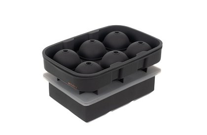 2 forme de silicon pentru gheață - bile și cuburi XXL