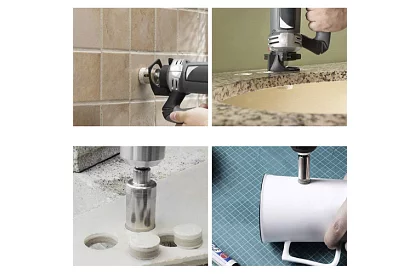 Burghie diamantate - set de 10 dimensiuni