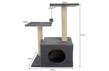 Griă de zgâriat pentru pisici - 71 x 44 x 34 cm