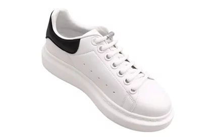 Șireturi elastice pentru pantofi - fără legare - albe