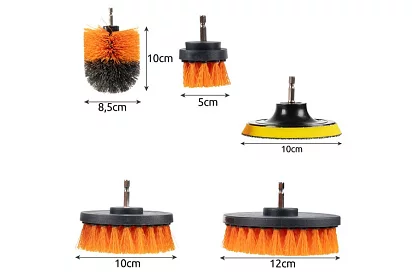 Set de perii pentru bormasina – curățare și lustruire – 22 buc.