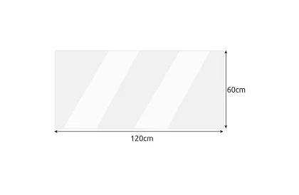 Protecție transparentă - sticlă moale 120x60 cm