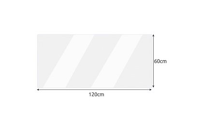 Protecție transparentă - sticlă moale 120x60 cm