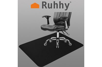 Protecție pentru podea sub scaun - 100 × 140 cm - negru