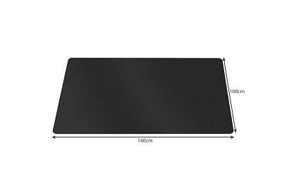 Protecție pentru podea sub scaun - 100 × 140 cm - negru