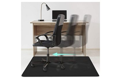 Protecție pentru podea sub scaun - 100 × 140 cm - negru