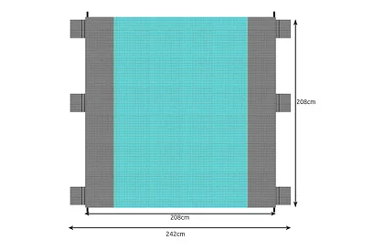 Saltea de plajă și picnic - 208x208cm