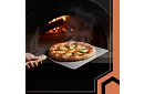 Lopată din oțel inoxidabil pentru pizza cu mâner din lemn