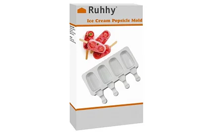 Formă din silicon pentru înghețate + 50 de bețe